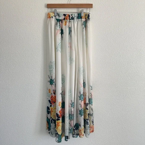 Afibii floral print maxi skirt Large - Picture 3 of 16